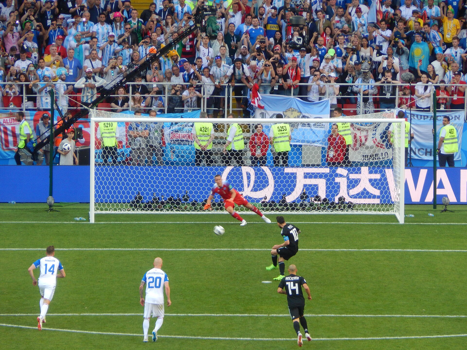 Lionel Messi, with Argentina, at a World Cup
