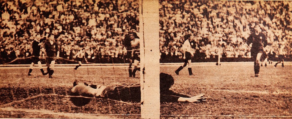 A 1950 World Cup match at the Maracanã Stadium in Rio de Janeiro