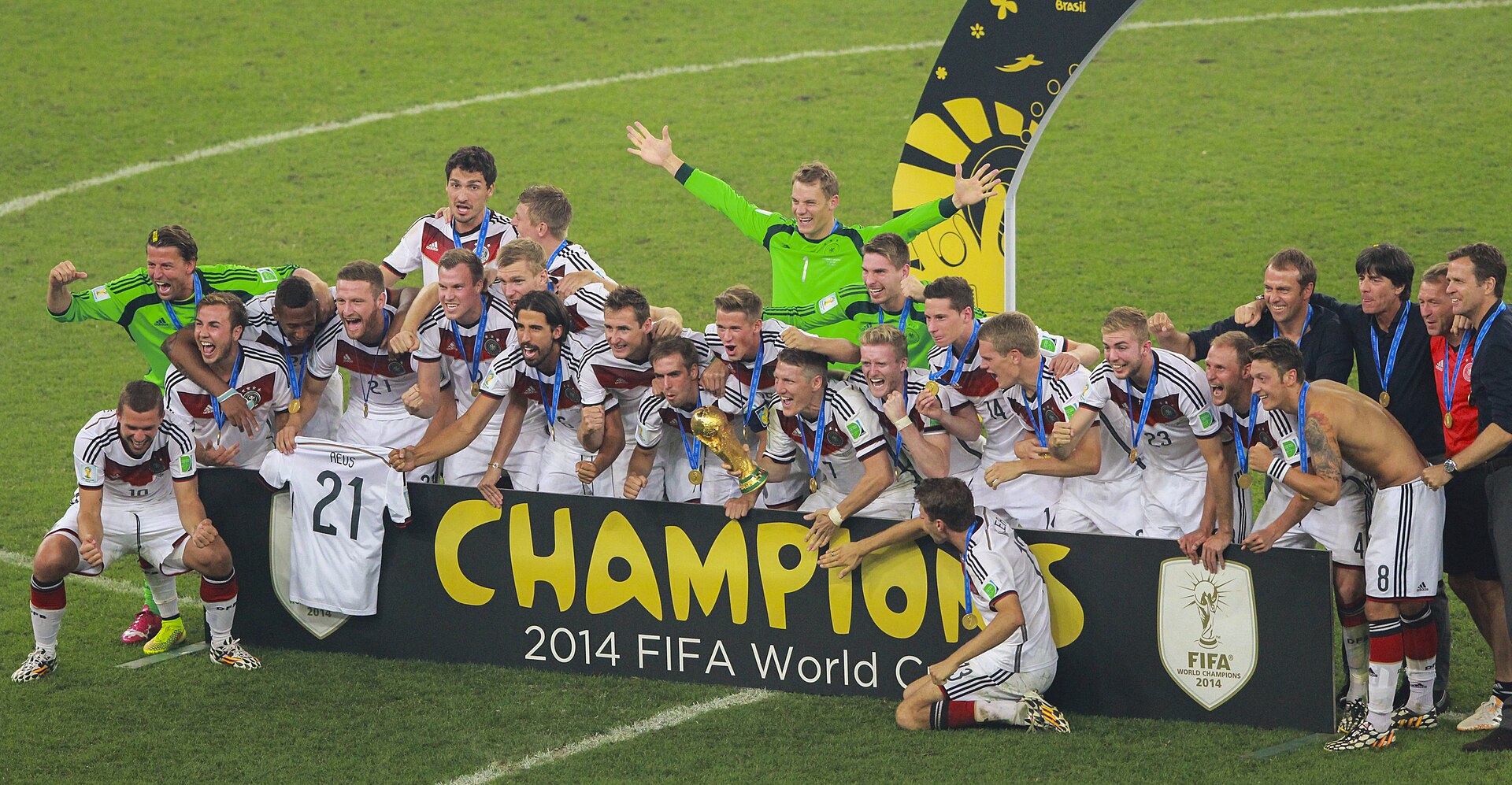 The World Cup trophy